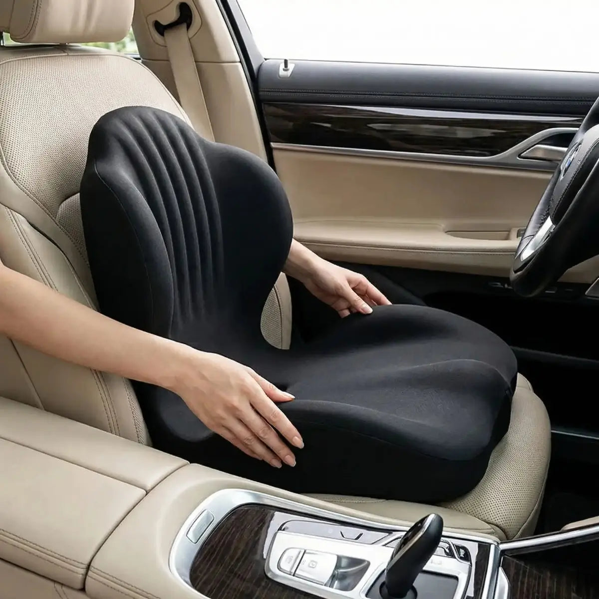 coussin lombaire voiture confort dos idéal fraicheur du dos 