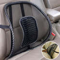 Coussin Lombaire Voiture En Mousse Mémoire Forme - Confort Dos Et Cou - Noir, Orange, Gris - 6