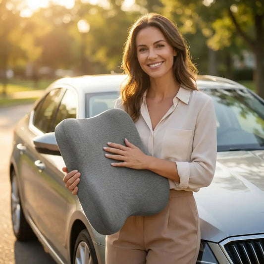 coussin lombaire voiture orthopédique universel soutient dos posture naturelle