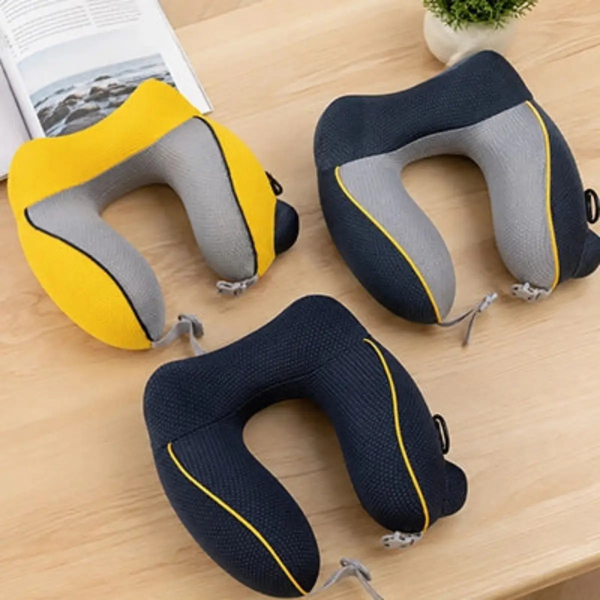 coussin pour cervicales voiture ergonomique gonflable protection vertèbres célébrables confort auto