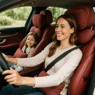 coussin pour voiture softRide rouge coussin  confort et sécurité 
