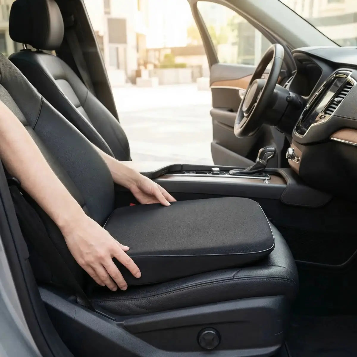 coussin voiture fessier comfortseat noir