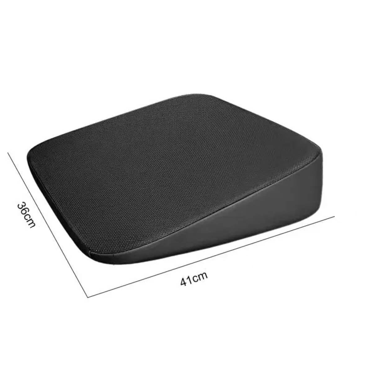 Coussin fessier voiture noir ergonomique 41x36cm - ErgoComfortSeat
