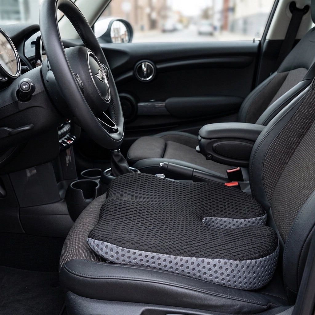 coussin voiture pour sciatique fente arrière libère coccyx épaisseur aligne colonne vertébrale