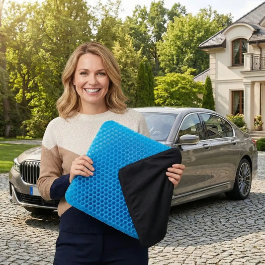 coussin fessier voiture gel bleu