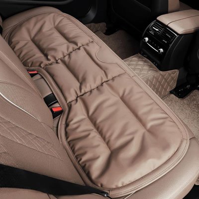Couvre siege auto quatre saisons système de fixation par sangles ajustables