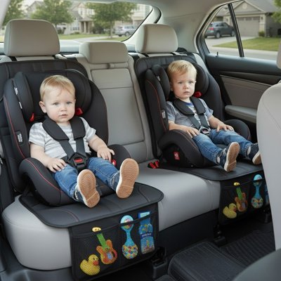Couvre siege automobile Surface antidérapante Fixation rapide  sangles ajustables