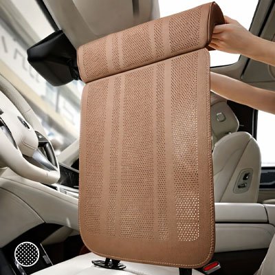 Couvre siege automobile tissu mesh aéré respirante assure circulation d'air 