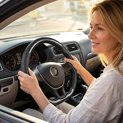 Couvre volant cuir Revêtement en cuir synthétique
