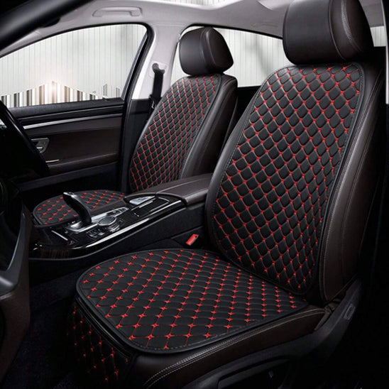 housse de siège de voiture noir rouge cuir respirant et doux 