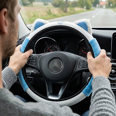 Housse pour volant de voiture Grip antidérapant