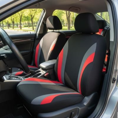 Housse siege pour voiture Design bicolore sportif