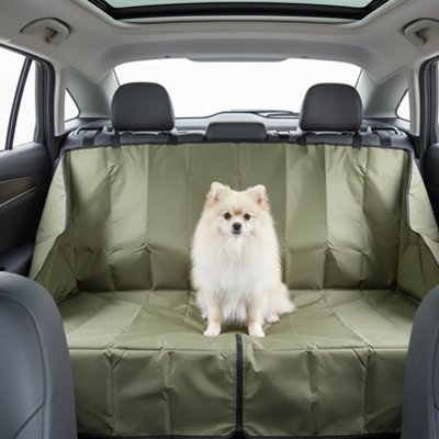Housse voiture chien  Configuration modulable Utilisable en mode banquette arrière complète     