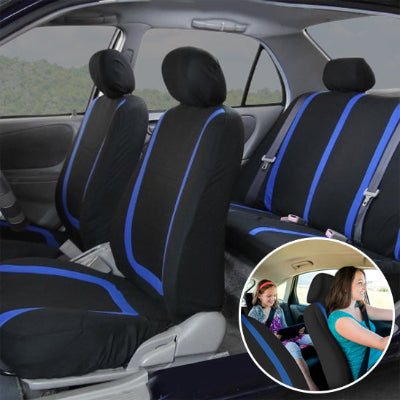 housse de siege auto_universelle bleue Confort famille en voiture