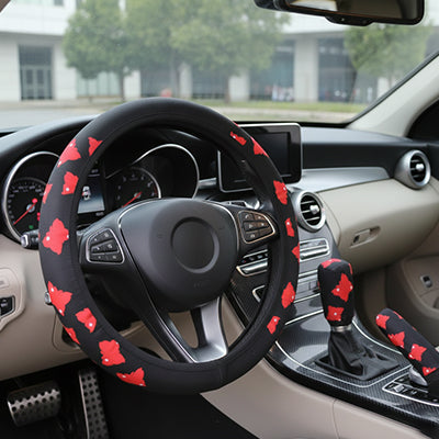 housse de volant de voiture motif papillon