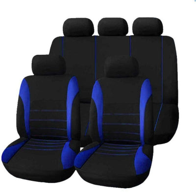 housse siège pour voiture noir détail bleue