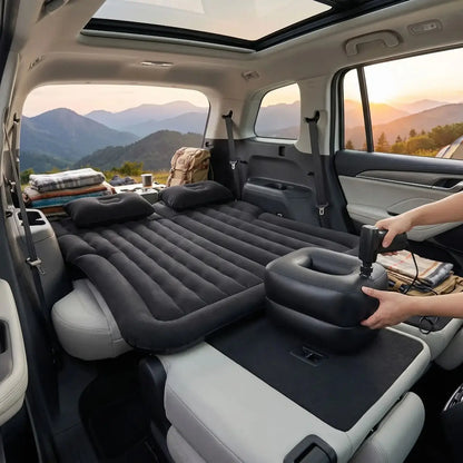 Matelas Coffre Voiture Gonflable 174x126cm | 2 Places 250kg | Pompe Électrique Incluse