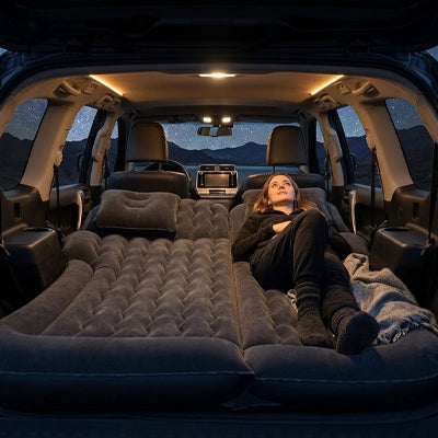 Matelas Gonflable Voiture Siège Arrière | Valve Intelligente & Oreiller