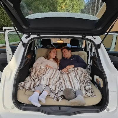 Matelas Voiture SUV 12cm 300kg | Pompe Électrique & 2 Oreillers Inclus