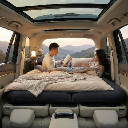 Matelas Gonflable Voiture 2 Places 174x126cm | Pompe 2 Min 250kg