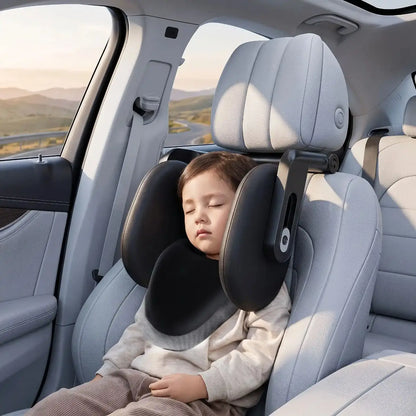 oreiller de voyage avec cale latérale idéal pour enfant sécurité et repos confortable 