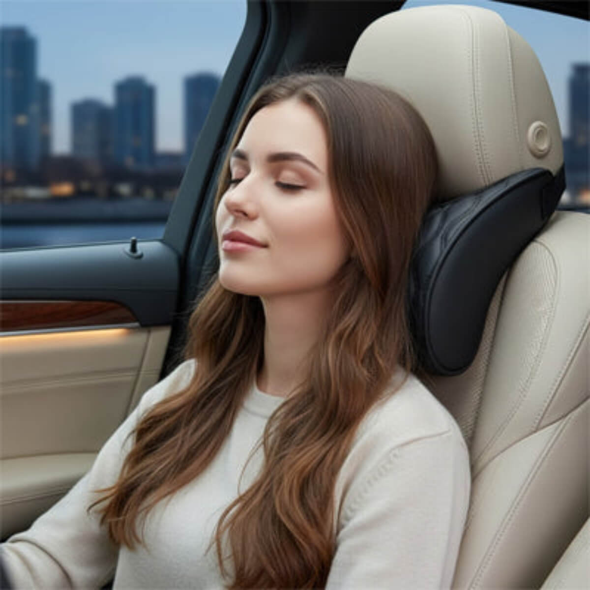 appui tete voiture antifatigue ergonomique oreiller de voyage 
