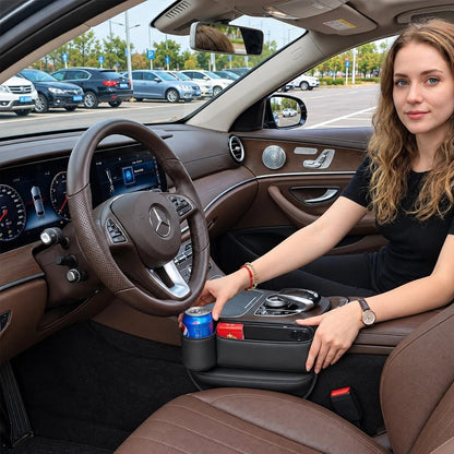 Organisateur de voiture installation entre siège et console 
