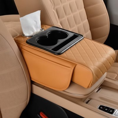Organisateur de voiture Multifonctionnalité porte-gobelets, mouchoirs et rangement