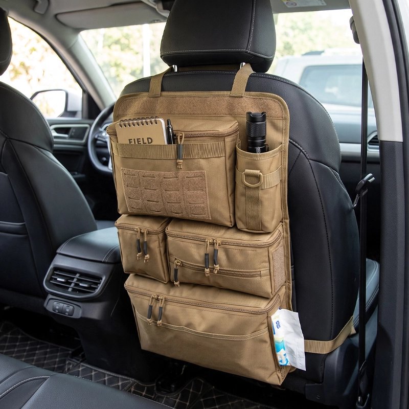 Organisateur de voiture plusieurs poches zippées
