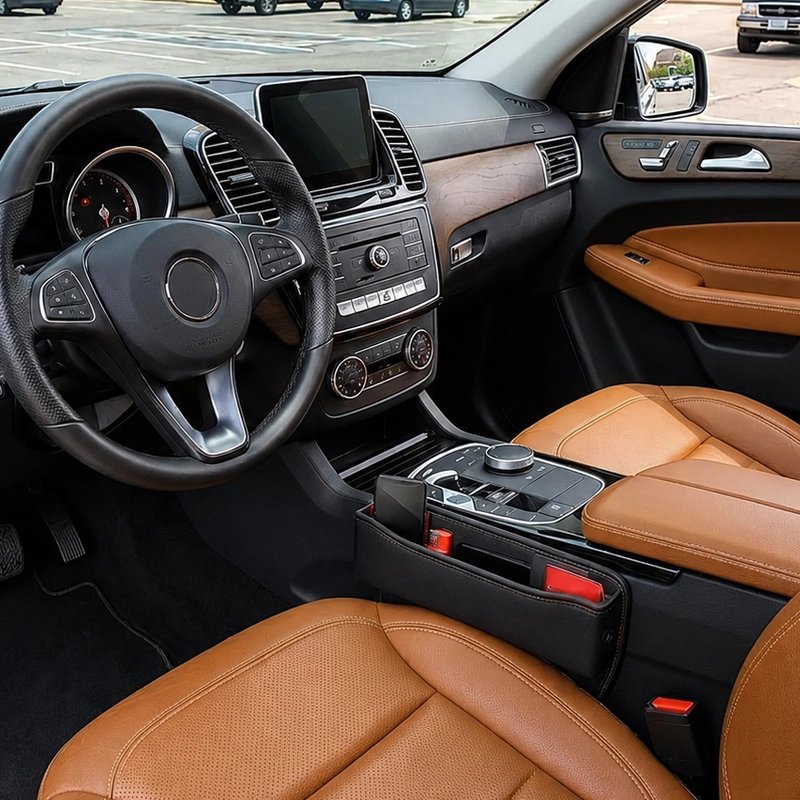 Organisateur de voiture poches de rangement pour téléphone, clés, cartes et petits objets