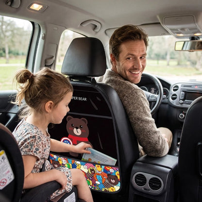 Organisateur voiture enfant système d'accroche par sangles