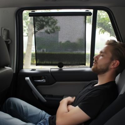 Pare soleil latéraux  adapte toutes vitres latérales grâce système fixation ajustable  pratique pour voiture