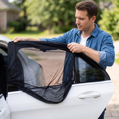 Pare soleil pour voiture moustiquaires pour fenêtres