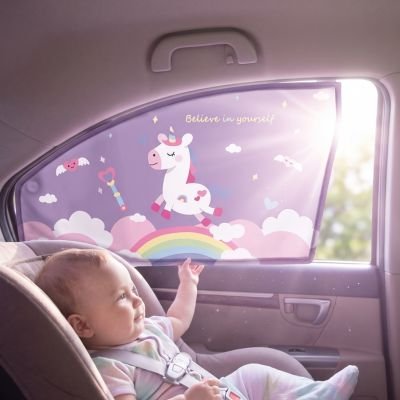 Pare soleil voiture bébé Fixation magnétique