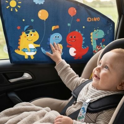 Pare soleil voiture bébé  Visibilité préservée Matière semi-transparente