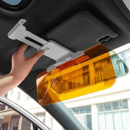 pare soleil voiture Double visière ajustable  bascule filtre jaune  conduite  nuit  filtre vert  protection solaire diurne