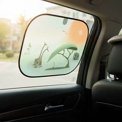 Pare soleil voiture intérieur Adsorption électrostatique pare-soleil de fenêtre de voiture pour enfants