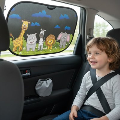 Pare soleil voiture Matériau mesh respirant Tissu aéré permettant la visibilité depuis l'intérieur tout en filtrant la lumière