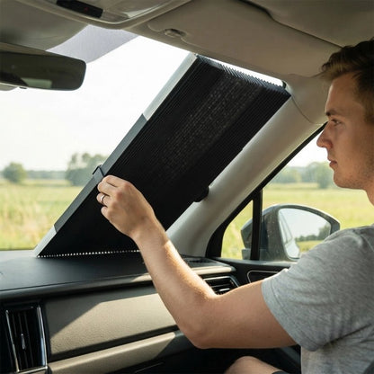 Pare soleil voiture pliable rétractable pour pare-brise avant