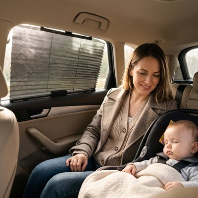 Pare soleil voiture Protection polyvalente Idéal pour les enfants, bébés en siège auto et passagers sensibles à l'exposition directe au soleil