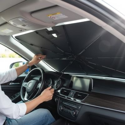 Pare soleil voiture Réglage flexible Orientation ajustable position soleil protection optimale