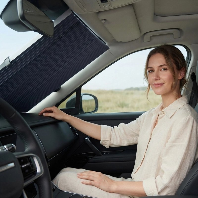 Pare soleil voiture Usage universel adapté en stationnement et en conduite