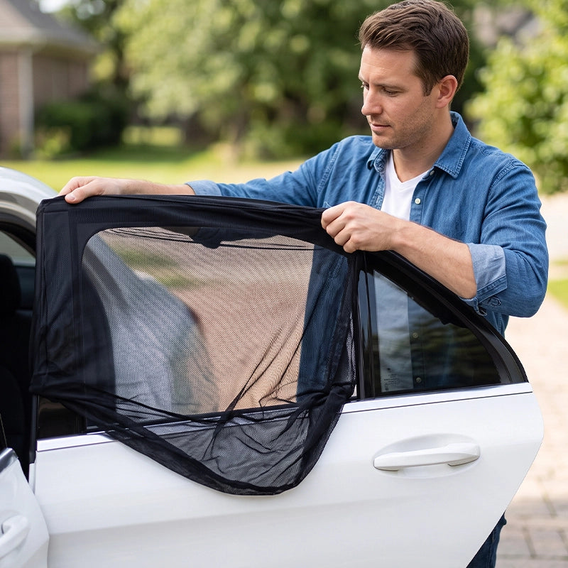 pare soleil pour voiture moustiquaire de fenêtres 