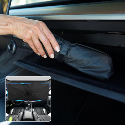 pare soleil voiture premium pliable facile a installer et a ranger 
