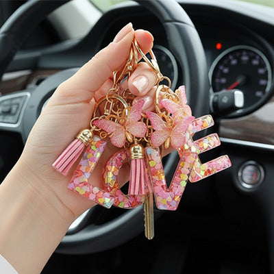 Porte Clé Voiture Élégance Personnalisable A-Z