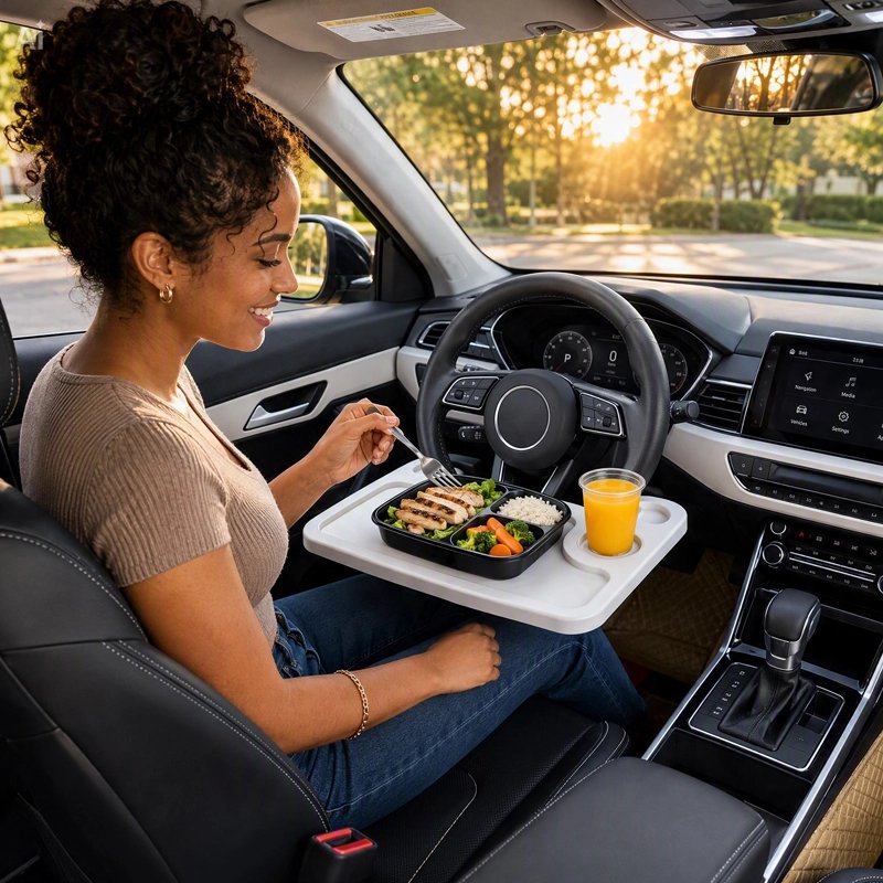 Plateau pour voiture​ Matériau plastique rigide et résistant, 