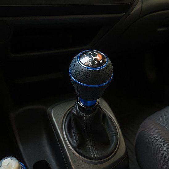 Pommeau de vitesse combinaison de cuir véritable et plastique ABS
