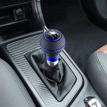 Pommeau de vitesse Design sportif revêtement en cuir perforé