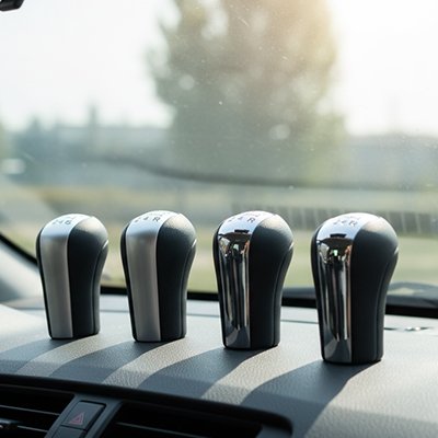 Pommeau voiture Surface supérieure chromée