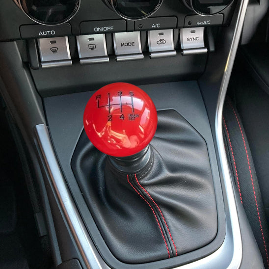 pommeau levier de vitesse rouge 